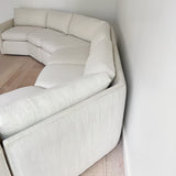 70s Time Capsule White Sectional Sofa