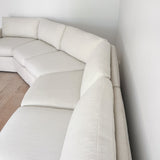 70s Time Capsule White Sectional Sofa