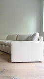 70s Time Capsule White Sectional Sofa