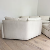 70s Time Capsule White Sectional Sofa