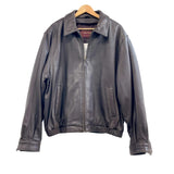 90s COUTURE Brown Leather Jacket- L