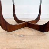Sculpted Walnut Coffee Table