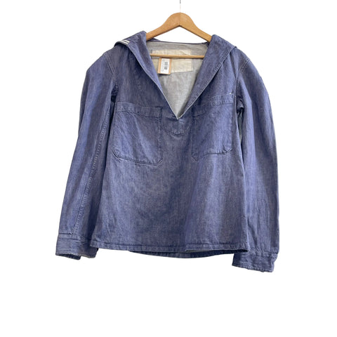 60s French Navy Denim Pullover