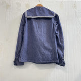 60s French Navy Denim Pullover