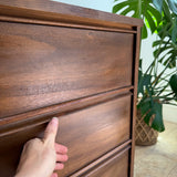 Mid Century Low Dresser w/ Tapered Legs