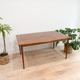Mid Century Walnut Dining Table w/ 1 Leaf
