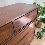 Mid Century Highboy Dresser w/ Tapered Legs
