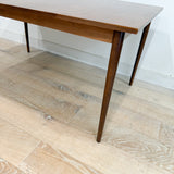 Mid Century Walnut Dining Table w/ 1 Leaf