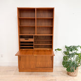 Vintage Hundevad Walnut Hutch/Secretary