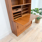 Vintage Hundevad Walnut Hutch/Secretary