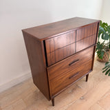 Mid Century 4 Drawer Highboy Dresser
