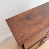 Mid Century 4 Drawer Highboy Dresser
