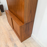 Vintage Hundevad Walnut Hutch/Secretary
