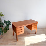 Danish Teak Desk by Bent Silberg