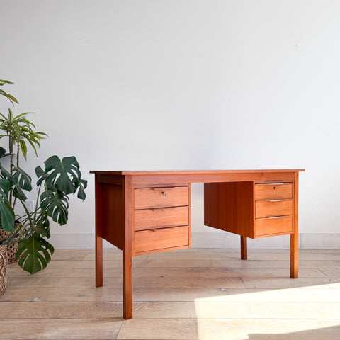 Danish Teak Desk by Bent Silberg