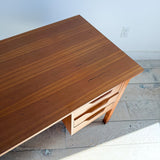 Danish Teak Desk by Bent Silberg