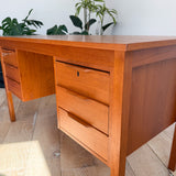 Danish Teak Desk by Bent Silberg
