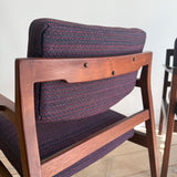 Pair of Jens Risom Occasional Chairs - Purple