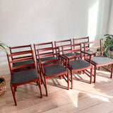 Set of 8 Niels Eilersen Teak Dining Chairs