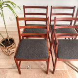 Set of 8 Niels Eilersen Teak Dining Chairs