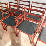 Set of 8 Niels Eilersen Teak Dining Chairs