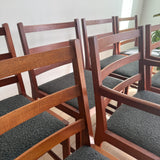 Set of 8 Niels Eilersen Teak Dining Chairs