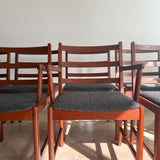 Set of 8 Niels Eilersen Teak Dining Chairs