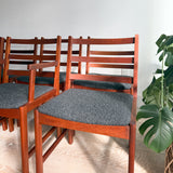 Set of 8 Niels Eilersen Teak Dining Chairs