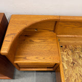 Vintage Oak Platform Bed - California King