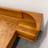 Vintage Oak Platform Bed - California King