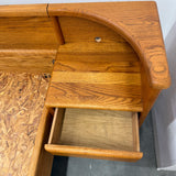 Vintage Oak Platform Bed - California King