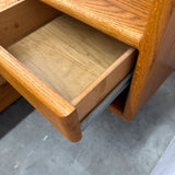 Vintage Oak Platform Bed - California King
