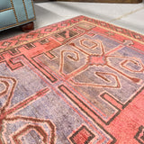 Vintage Turkish Rug Approx 4' 7'