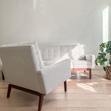 RARE Early Florence Knoll Sofa + Chair