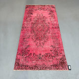 Pink Over-dyed Turkish Rug 3.3' x 7.1'