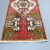 Turkish Rug - Mustard/Red - 1'6x3'3