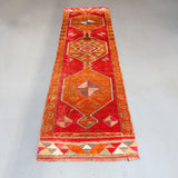 Turkish Runner - Orange/Red/Gry - 2'9x9'6