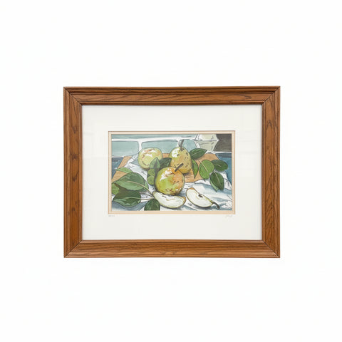 Pear Still Life - Framed Print - 15x19
