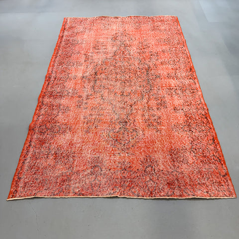 Vintage Over-Dyed Orange/Brown Rug - 5’4x8’6