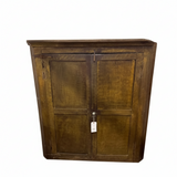 C. 1850s Grain Painted Corner Cabinet