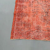 Vintage Over-Dyed Orange/Brown Rug - 5’4x8’6