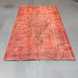 Vintage Over-Dyed Orange/Brown Rug - 5’4x8’6