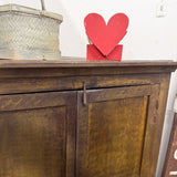 C. 1850s Grain Painted Corner Cabinet