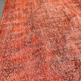 Vintage Over-Dyed Orange/Brown Rug - 5’4x8’6