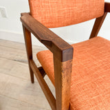 Pair of Gunlocke Occasional Chairs - Orange