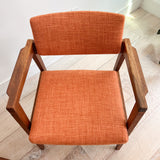 Pair of Gunlocke Occasional Chairs - Orange