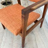 Pair of Gunlocke Occasional Chairs - Orange