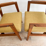 Pair of Gunlocke Occasional Chairs - Mustard