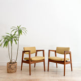 Pair of Gunlocke Occasional Chairs - Mustard