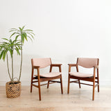 Pair of Gunlocke Occasional Chairs - Blush